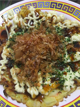 Cooked Okonomiyaki
