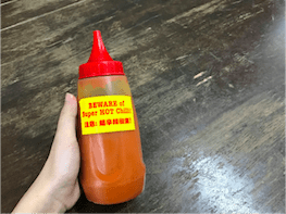 Hot Sauce at Eng's Noodle House