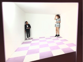 Travis and Kiana at Art Science Museum