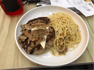 Spaghetti at Griddy in Singapore