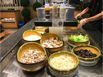 Ingredients at Shaburi and Kintan Buffet