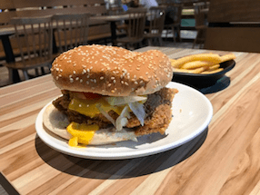 Cheezy Burger at Chic-a-boo in Singapore