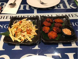 Mango Salad and Thai Fishcakes